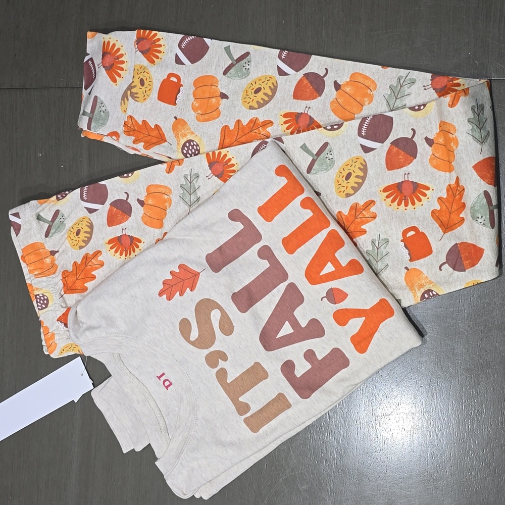 It's Fall Ya'll kids pajama set nwt